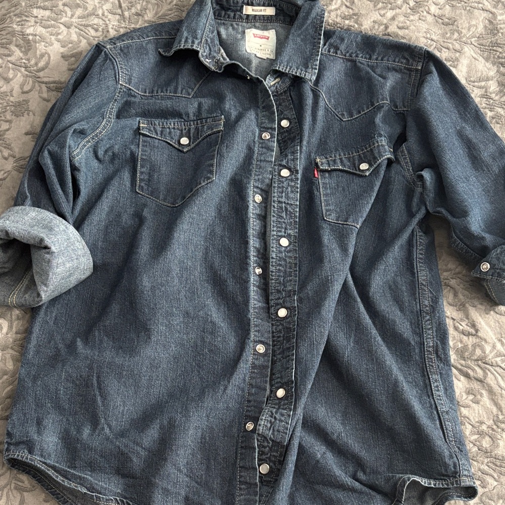 Men's Levi Denim Shirt Sz M